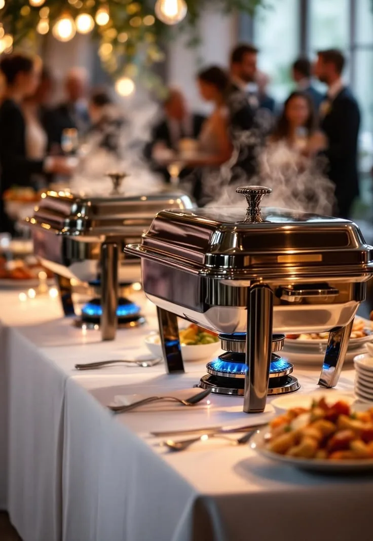 Private event buffet setup